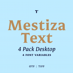 Mestiza Text 4 Pack Desktop
